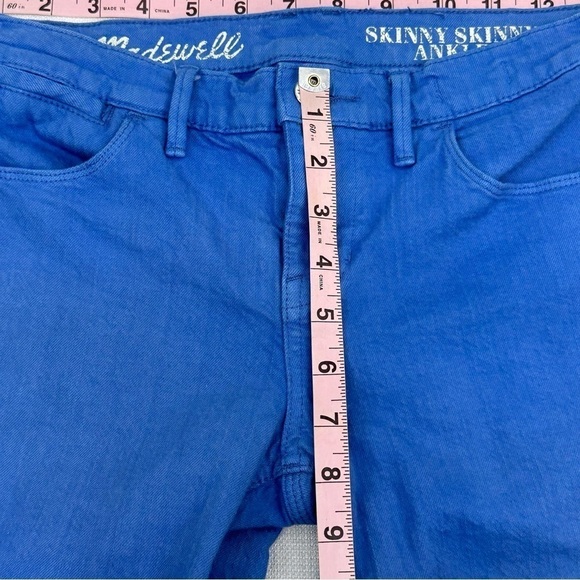 Madewell size 27 Cornflower Blue Skinny Skinny Ankle Stretch Jeans - Picture 14 of 16